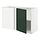 METOD - corner base cabinet with shelf, white/Havstorp deep green, 128x68x80 cm | IKEA Indonesia - PE939165_S1