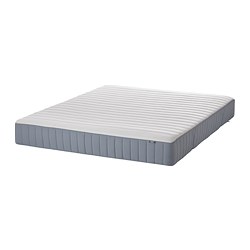 VALEVÅG pocket sprung mattress, extra firm/light blue, 160x200 cm ...