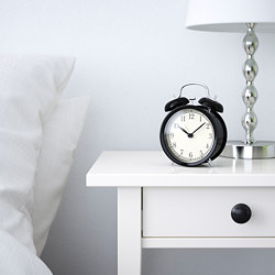 DEKAD - Jam beker, hitam, 10 cm