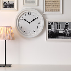 SÖNDRUM - Wall clock, white, 35 cm