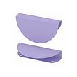 BEGRIPA - Handle, lilac/half-round, 130 mm