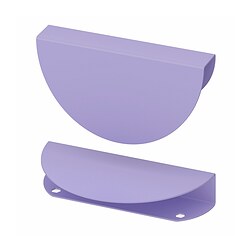 BEGRIPA - Handle, lilac/half-round, 130 mm