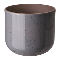 BUSKKAPRIFOL - Plant pot, in/outdoor/grey-blue, 15 cm