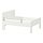 NATTAPA/SLÄKT - ext bed frm w guard rl+slat bd base, white, 80x200 cm | IKEA Indonesia - PE939447_S1