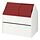 VITBJÖRN - storage unit with drawer, white/red, 80x55x78 cm | IKEA Indonesia - PE939448_S1