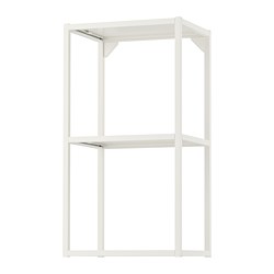 ENHET - Wall fr w shelves, white, 40x30x75 cm