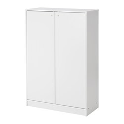 KLEPPSTAD - Kabinet/tempat sepatu, putih, 80x35x117 cm