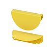 BEGRIPA - Handle, yellow/half-round, 130 mm