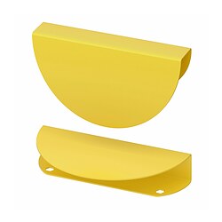 BEGRIPA - Handle, yellow/half-round, 130 mm