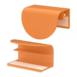 LATMASK - Clip-on handle, orange, 60 mm 2 pieces