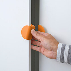 LATMASK - Clip-on handle, orange, 60 mm 2 pieces