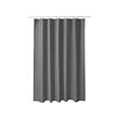 LUDDHAGTORN - Tirai shower, abu-abu, 180x200 cm
