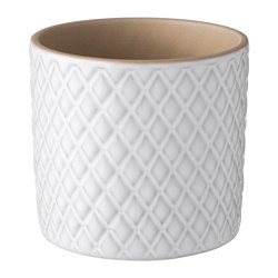 CHIAFRÖN - Plant pot, white, 9 cm