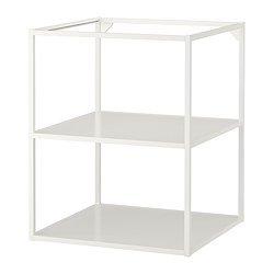 ENHET - Base fr w shelves, white, 60x60x75 cm