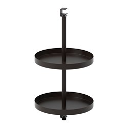 ENHET - Swivel shelf, anthracite, 40x21 cm