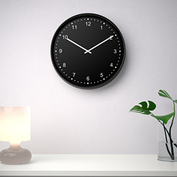 BONDIS - Wall clock, black, 38 cm