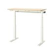 MITTZON - Desk sit/stand, electric birch veneer/white, 120x60 cm
