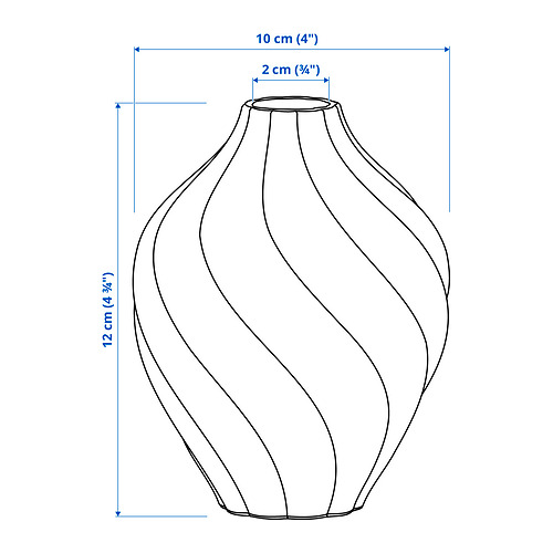 KORNSPARV Measurement Illustration
