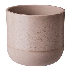 BUSKKAPRIFOL - Plant pot, in/outdoor/grey, 9 cm
