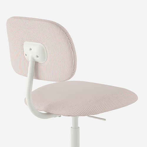 BLECKBERGET swivel chair, Klovsta white/orange-brown | IKEA Indonesia