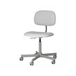 BLECKBERGET - Swivel chair, Klovsta white/grey