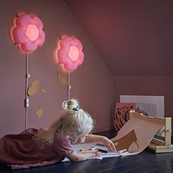 UPPLYST - Lampu dinding LED, bunga ungu