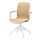 STIGBYGEL - swivel chair with armrests, beige/white | IKEA Indonesia - PE939588_S1