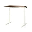 MITTZON - Desk sit/stand, electric walnut veneer/white, 120x80 cm