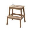 BEKVÄM - Step stool, acacia, 50 cm