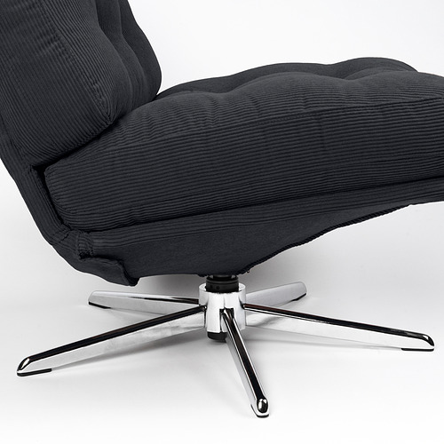 DYVLINGE swivel easy chair, Kelinge black | IKEA Indonesia