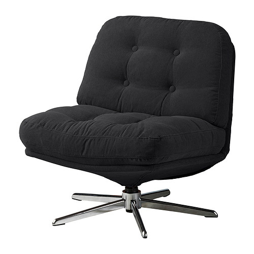 IKEA DYVLINGE (手渡限定) DYVLINGE swivel easy chair, Kelinge black | IKEA Indonesia