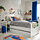 NATTHÄGER - cushion, blue/tiger, 50x50 cm | IKEA Indonesia - PE970612_S1