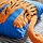 NATTHÄGER - cushion, blue/tiger, 50x50 cm | IKEA Indonesia - PE970658_S1