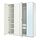 PAX/KAMMARTORP/GULLABERG - wardrobe combination, white/mirror glass white, 200x60x236 cm | IKEA Indonesia - PE970704_S1