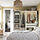 PAX/KAMMARTORP/GULLABERG - wardrobe combination, white/mirror glass white, 200x60x201 cm | IKEA Indonesia - PE970697_S1
