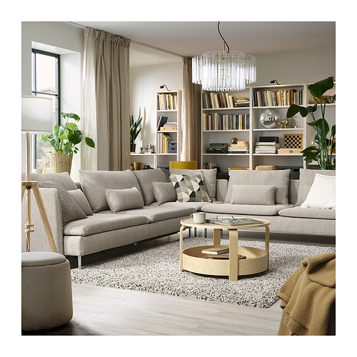 SÖDERHAMN tempat tidur sofa sudut, 6 kursi