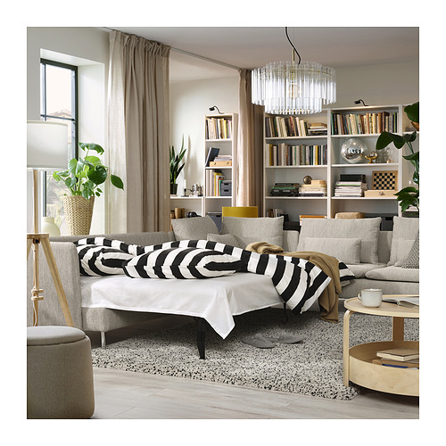 SÖDERHAMN tempat tidur sofa sudut, 6 kursi