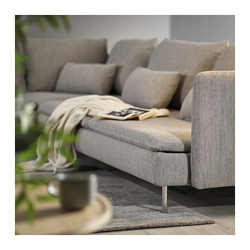 SÖDERHAMN tempat tidur sofa sudut, 6 kursi