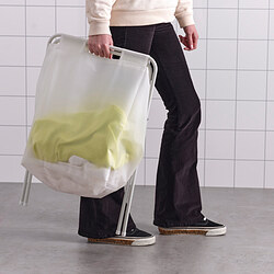 JÄLL - Tempat cucian dengan stand, putih, 50 l