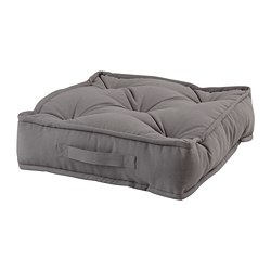 GURLI - Floor cushion, grey, 45x45x10 cm