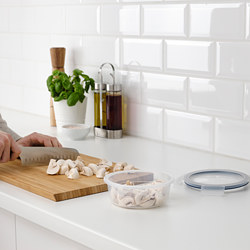 IKEA 365+ - Food container, round/plastic, 450 ml
