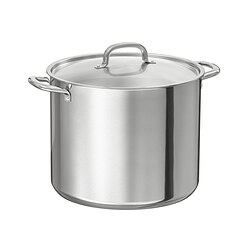 IKEA 365+ - Panci dengan penutup, baja tahan karat, 15.0 l