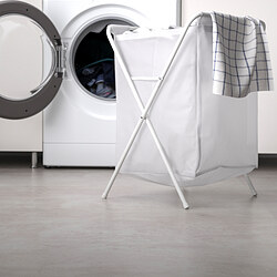 JÄLL - Tempat cucian dengan stand, putih, 50 l