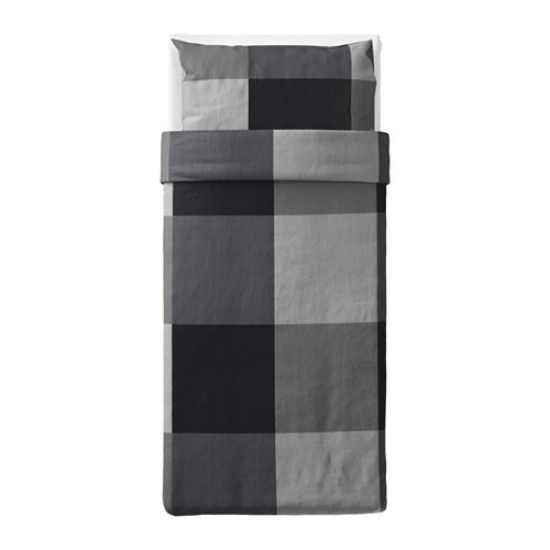 BRUNKRISSLA sarung duvet dan sarung bantal