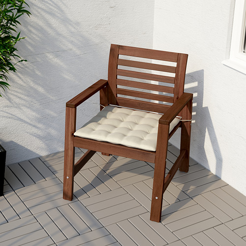 Hallo Chair Cushion Outdoor Beige Ikea Indonesia