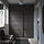 BOAXEL/SKYTTA - reach-in wardrobe with sliding door, black double sided/Mehamn dark grey, 177x65x240 cm | IKEA Indonesia - PE939665_S1