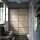 BOAXEL/SKYTTA - lemari pakaian reach-in pintu geser, hitam dua sisi/Mehamn efek kayu oak diwarnai putih, 152x65x205 cm | IKEA Indonesia - PE939667_S1