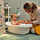 LÄTTSAM - baby bath, white/turquoise | IKEA Indonesia - PE970804_S1