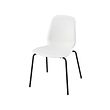 LIDÅS - Chair, white/Sefast black