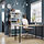 MITTCIRKEL/OLOV - meja, efek kayu pinus yang hidup/hitam, 140x60 cm | IKEA Indonesia - PE907489_S1